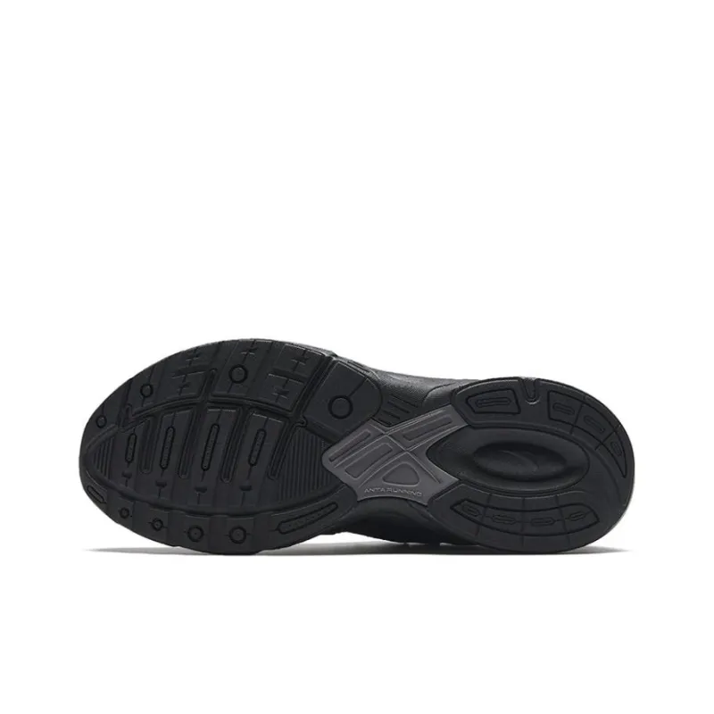 Anta Boundary Exploration Anti Slip Wear Resistant Low Top Running Shoes Men's Black-4