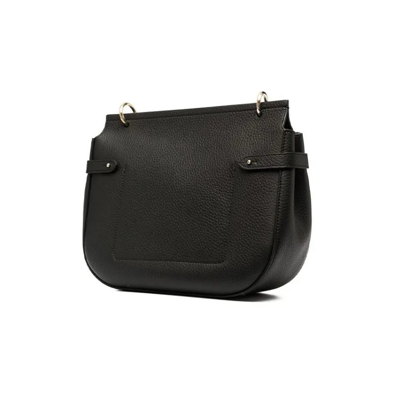 Mulberry Calfskin Crossbody Bag, Shoulder Bag Women's Black-3