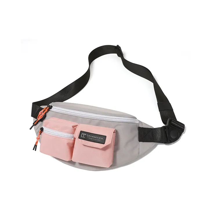 TANGCOOL Nylon Crossbody Bag, Sling Bag Unisex Black/Blue/Green/Pink-14
