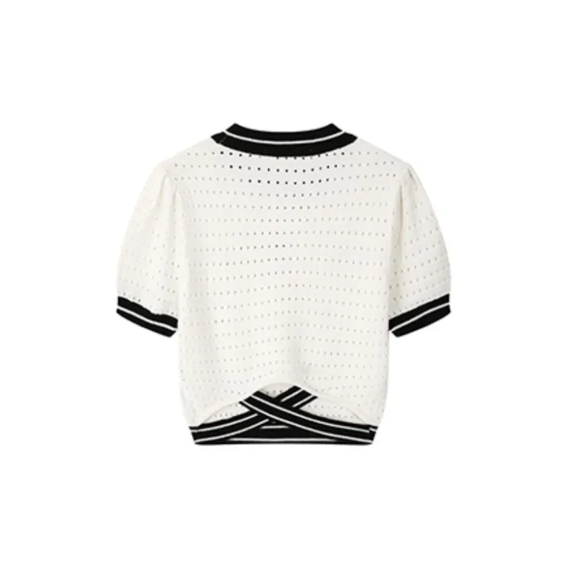 MacyMccoy Crop Tops Women's White-1