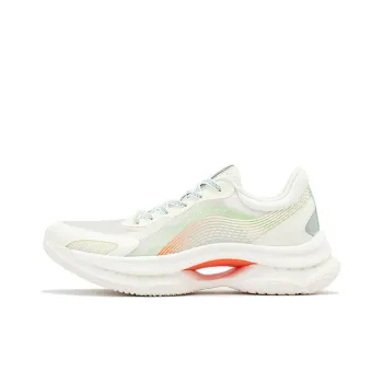 361° Cushioning Anti Slip And Wear Resistant Low Top Running Shoes Men's White Orange Green