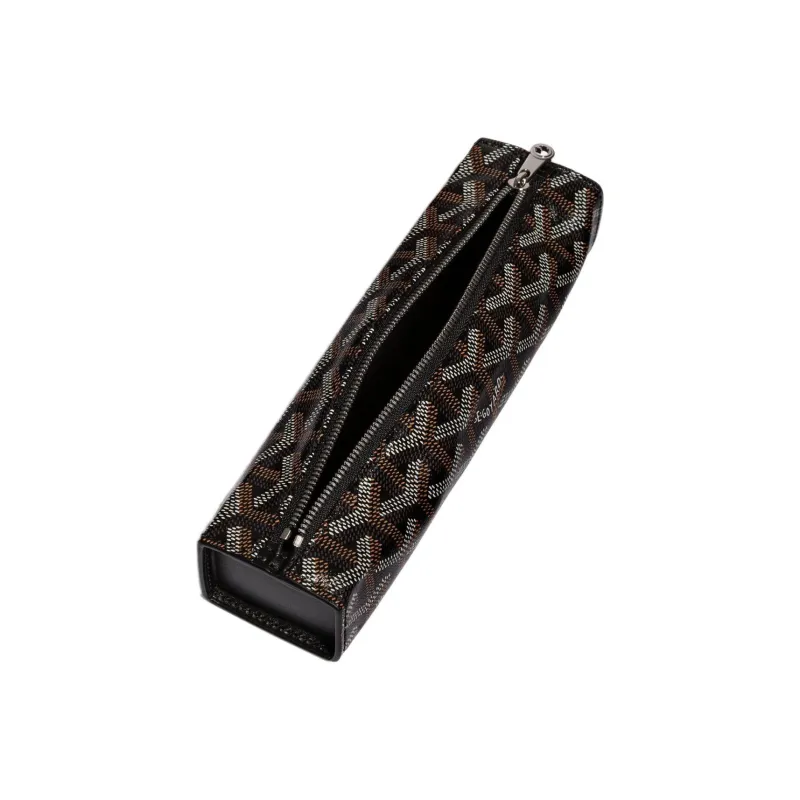 GOYARD TROUSSE Canvas With Leather Pen Pouch Bag Accessory Unisex Black-1