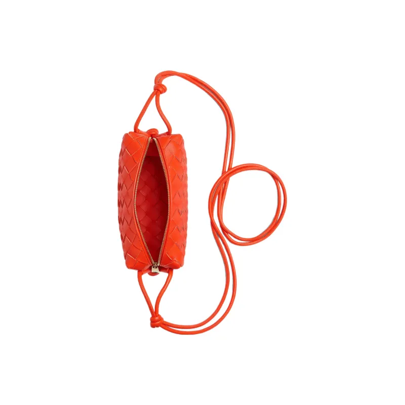 Bottega Veneta LOOP Sheepskin Crossbody Bag Shoulder Bag Women's Orange-2