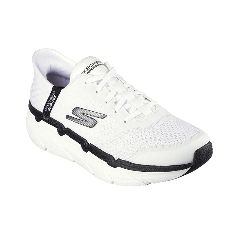 Skechers Max Cushioning Premier Slip Ins 'White Black'-2