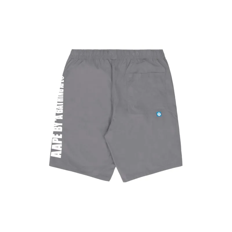Aape Logo embroidered Cotton Track Shorts-3