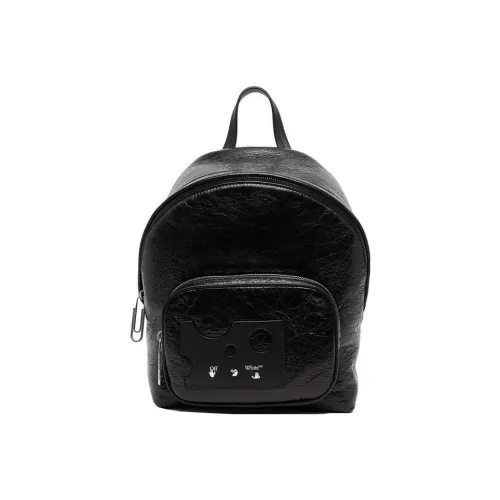 OFF-WHITE Leather Backpack Regular Women's Black