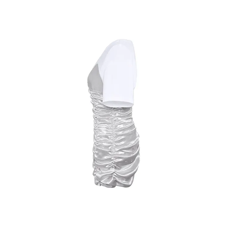 OZLANA Heart Of The Waves Series Short-Sleeved Dresses Women's Silver-2