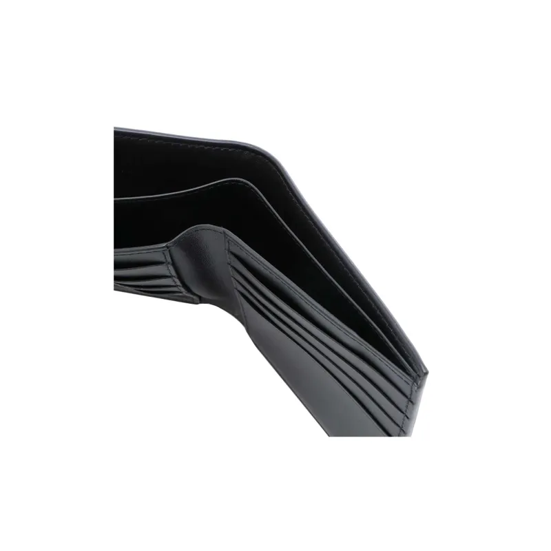 Bottega Veneta Men's Leather Half Wallet Black-4