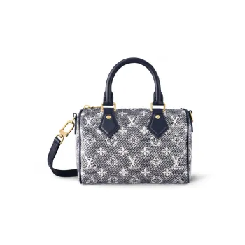 LOUIS VUITTON Speedy Bandouliere 20 Monoglam Blue