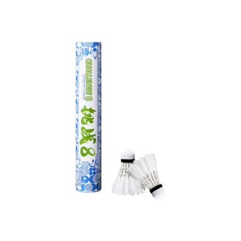KUMPOO Challenge 8 Duck Feather Shuttlecock 12 Pack Duck Feather Small Board Duck Feather Training Shuttlecocks