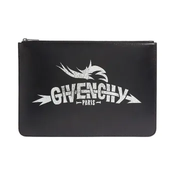 GIVENCHY Leather Clutch Regular Women's Black