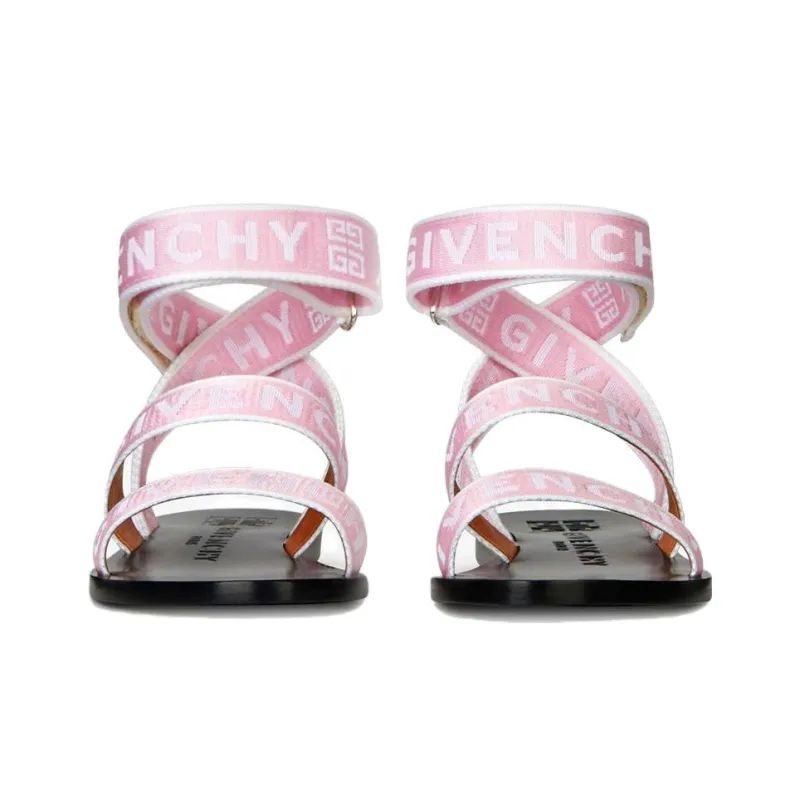 Givenchy One Strap Sandals Women's Pink-2