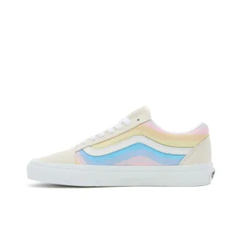Vans Old Skool Anti-Slip Wear-Resistant Low-Top Skateboard Shoes Unisex Pink White