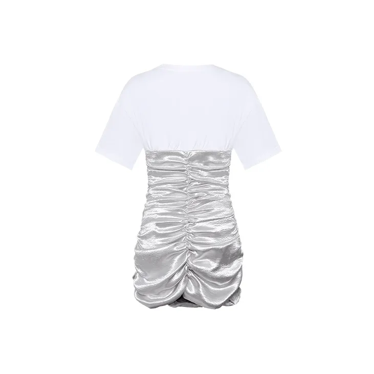 OZLANA Heart Of The Waves Series Short-Sleeved Dresses Women's Silver-1