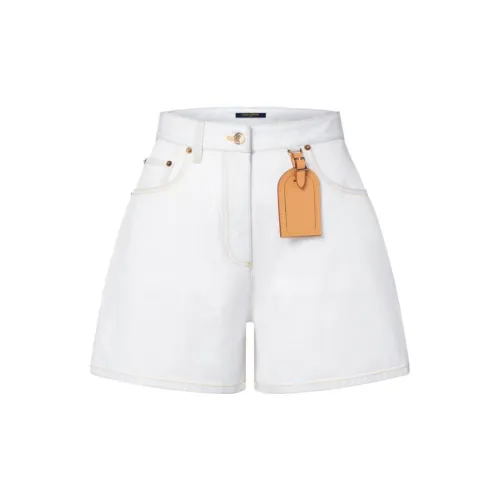 LOUIS VUITTON Denim Shorts Women's White