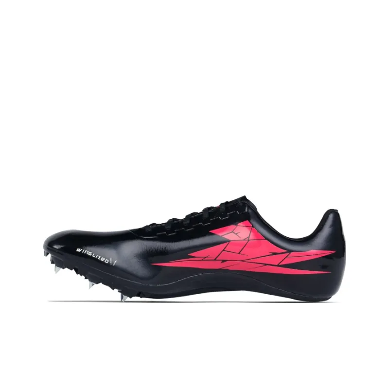 Winglized Anti Slip Wear Resistant Low Top Sprint Running Shoes Unisex Black Night Elf-1