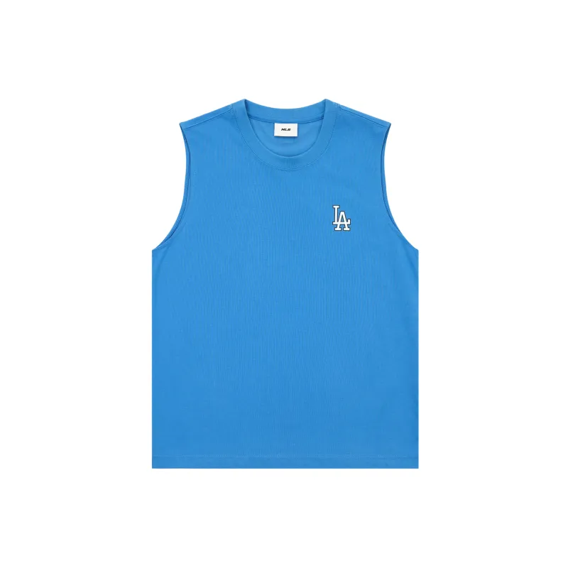MLB Los Angeles Dodgers Tank Tops Unisex Blue-1