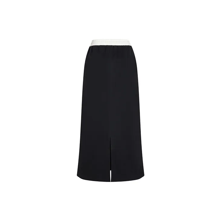 LIUREGALI Casual Long Skirts Women's Black-1
