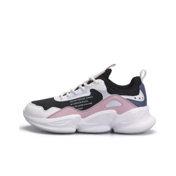 QIAODAN Breathable And Lightweight Low Top Running Shoes Women's Black White