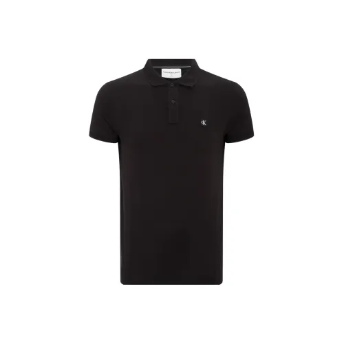 Calvin Klein Polo Shirts Men Black