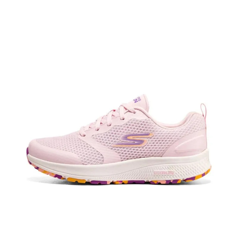 Skechers Go Run Consistent Cushioned Slip Resistant Abrasion Resistant Low Top Casual Running Shoes Women's Pink Purple-0