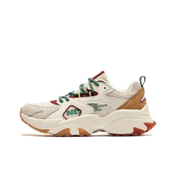 QIAODAN Anti Slip Wear Resistant Low Top Sports Casual Shoes Women's Vanilla Yellow Porcelain Color