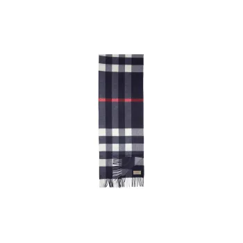 Burberry Checked Fringed Edge Scarf