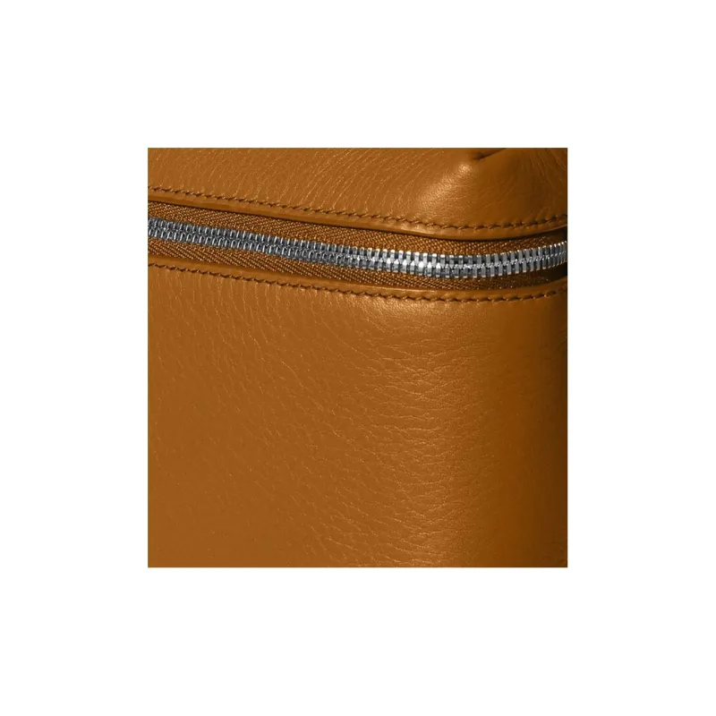 Loro Piana ExtraPocket Leather Small Square Makeup Bag Handbags Shoulder Bags Women's Deep Jungle/Orange-3