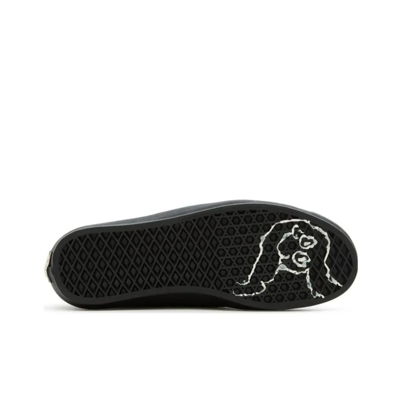 Helena Long x Vans Anti-Slip Wear-Resistant Low-Top Skateboard Shoes Unisex Black White-4
