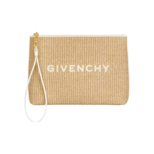 Givenchy Polyamide Clutch Wallet Large Size Women's Natural