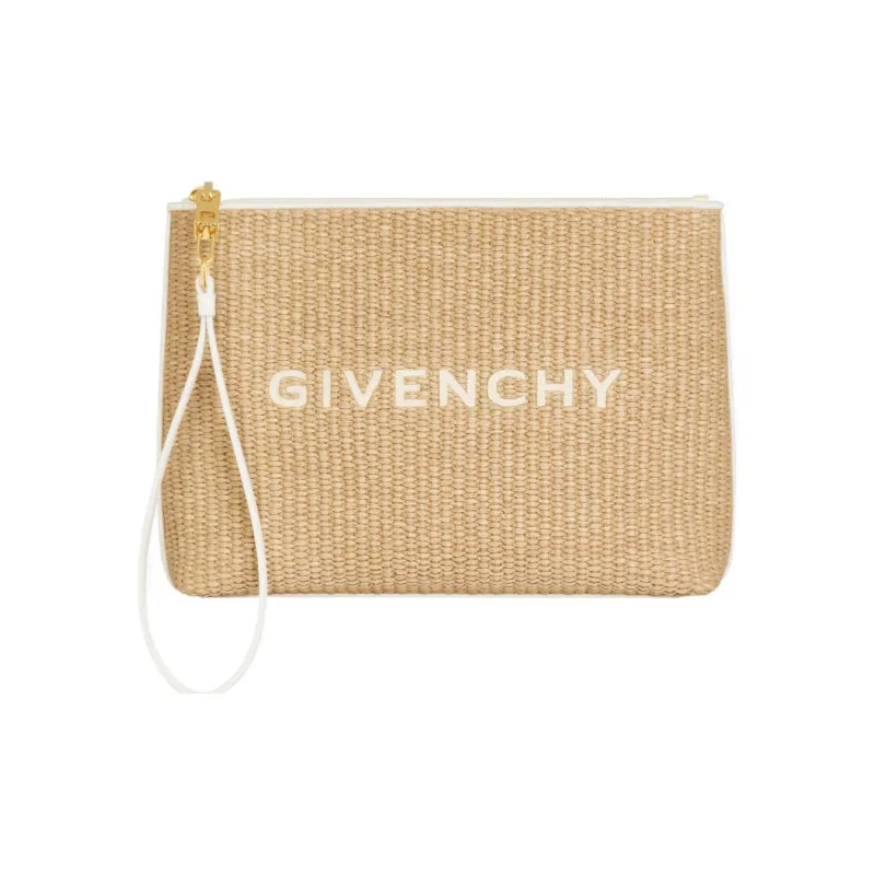 Givenchy Polyamide Clutch Wallet Large Size Women's Natural-0