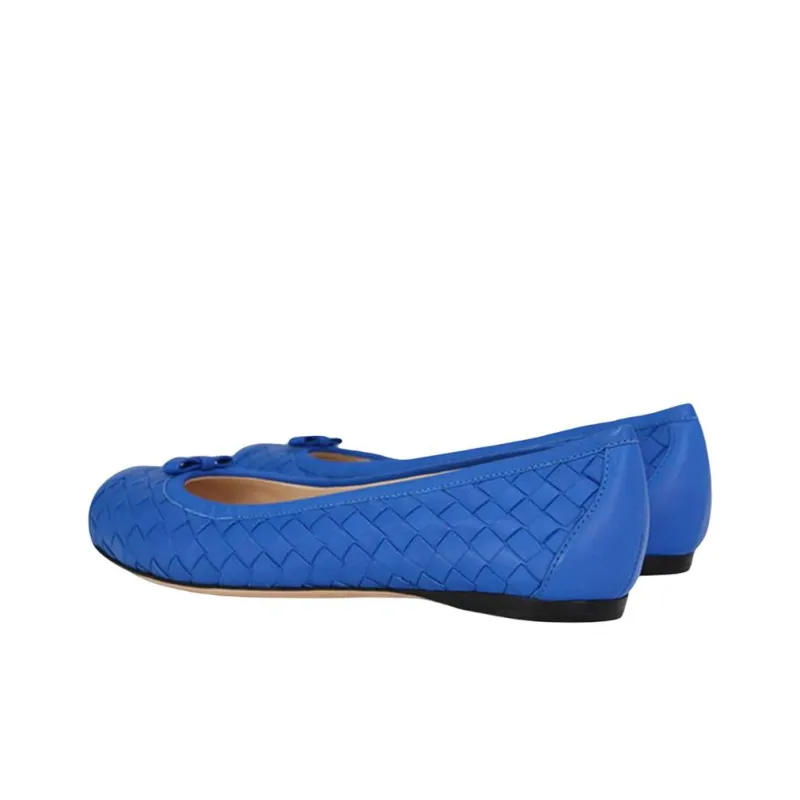 Bottega Veneta Casual Single Shoes Women's Royal Blue-1