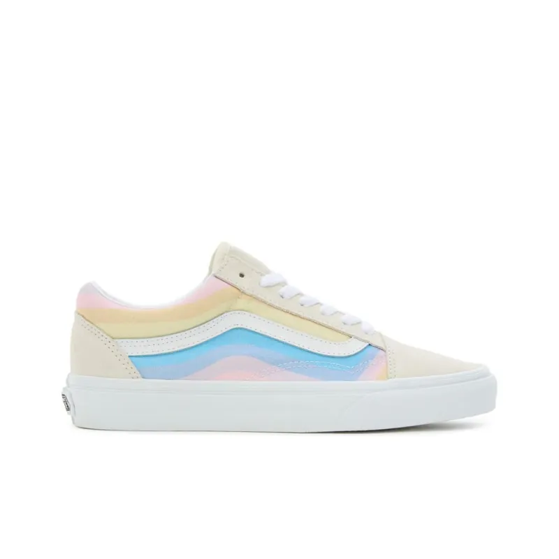 Vans Old Skool Anti-Slip Wear-Resistant Low-Top Skateboard Shoes Unisex Pink White-1