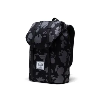 Herschel Polyester Backpacks Large Size Unisex Print Black