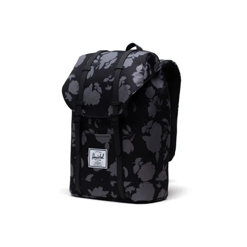 Herschel Polyester Backpacks Large Size Unisex Print Black-0