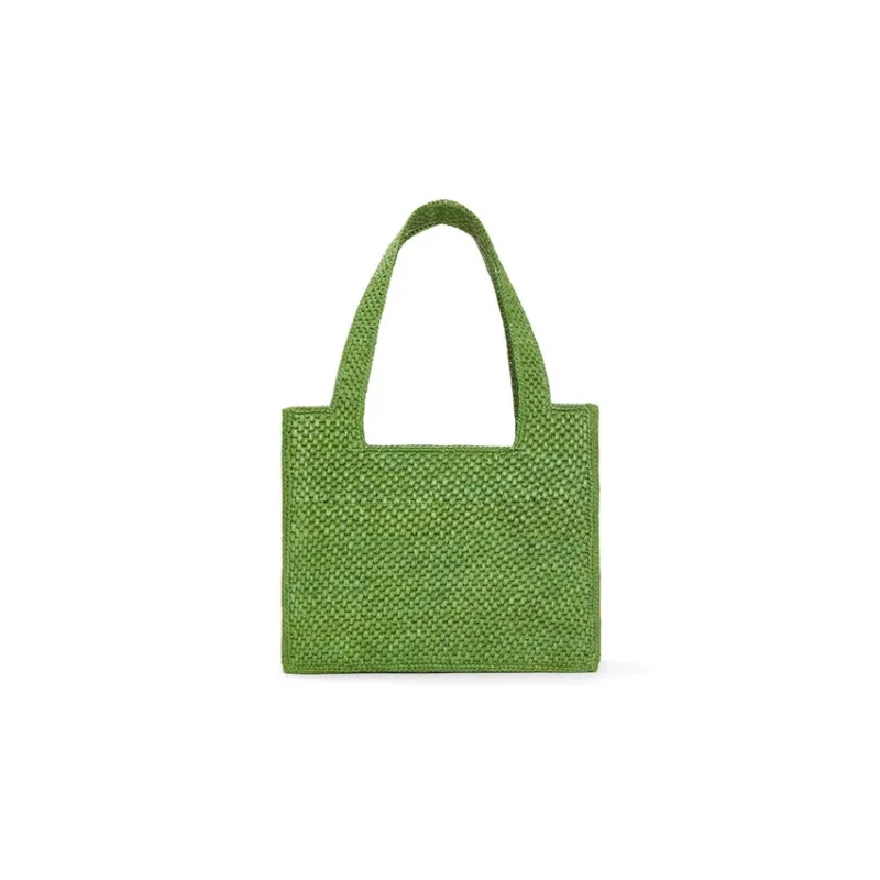 LOEWE Raffia Tote Bag Shopping Bag Shoulder Bag Crossbody Bag Handbag Medium Size Women's Green-2
