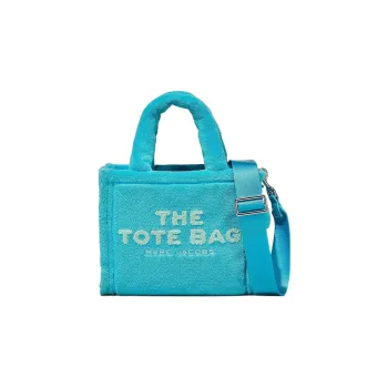 MARC JACOBS Terry Cloth Tote Bag, Shopping Bag, Shoulder Bag, Crossbody Bag, Handbag Mini Women's Pool Aqua Blue