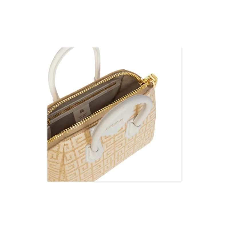 GIVENCHY Antigona Polyester Handbag Shoulder Bag Crossbody Bag Mini Women's White/Natural-5