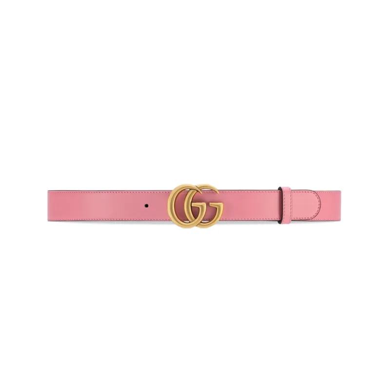 GUCCI Double Sided Attractive Smooth Buckle Leather Belts Unisex Ebony Width  3cm-1