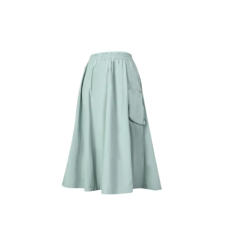 FILA Casual Long Skirt Women's Cyan Mist Mustard Yellow-1