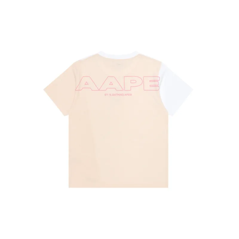 Aape By *A Bathing APE® Logo embossed Cotton jersey T shirt-3