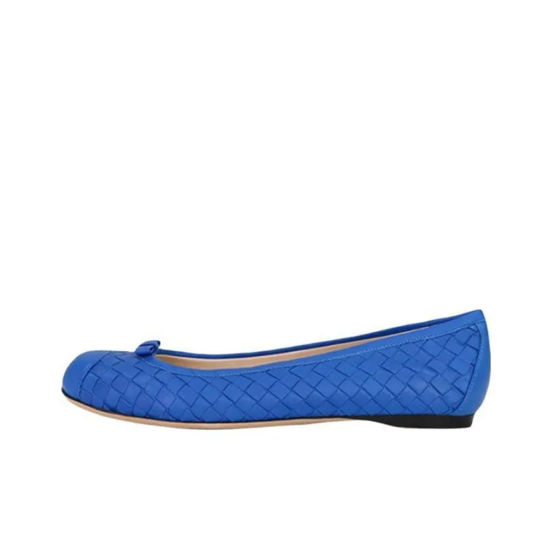 Bottega Veneta Casual Single Shoes Women's Royal Blue-0