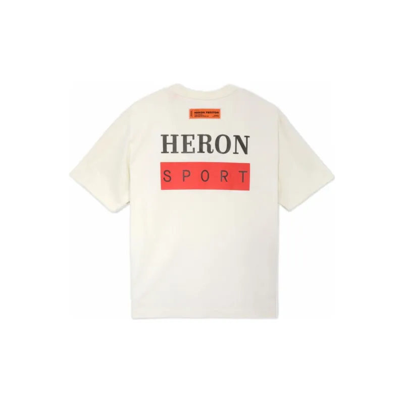 HERON PRESTON Logo-print Cotton T-shirt-1
