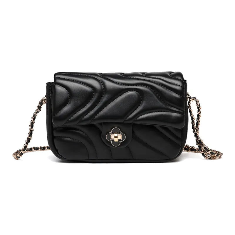 NOMK PU Chain Bag, Shoulder Bag, Crossbody Bag Women's Beige/Pink/Black-18