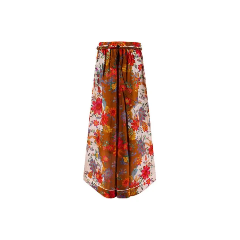 Zimmermann Floral Print Wide Leg Trousers-1