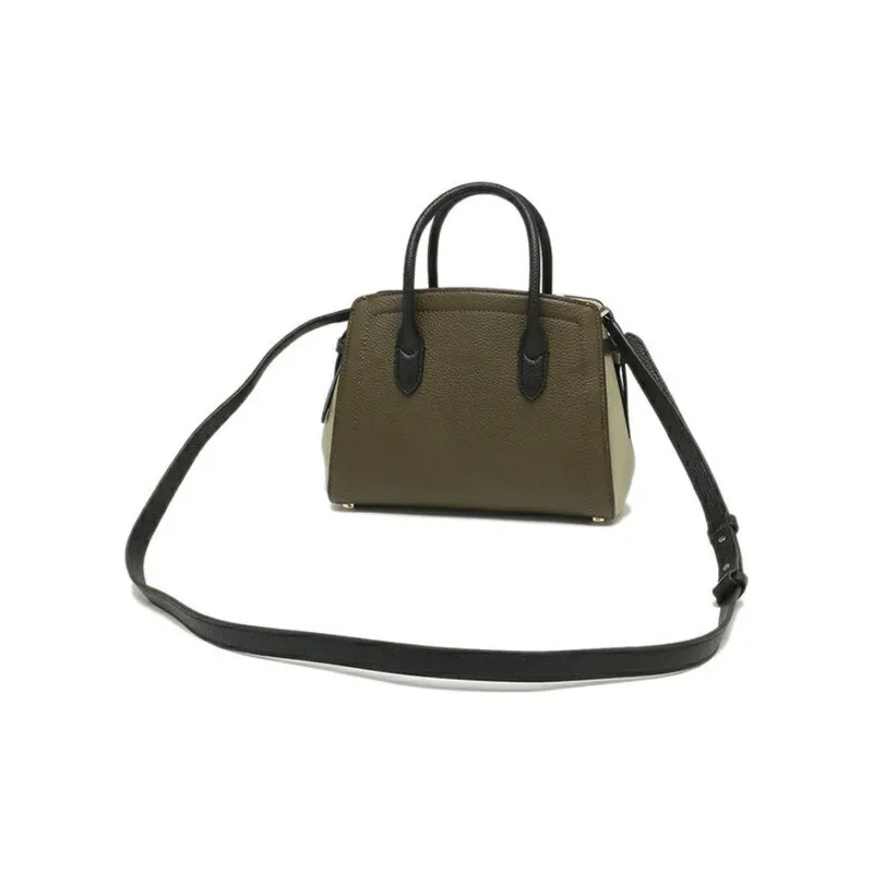 Kate Spade Knott Cow Leather Kelly Bag Handbag Shoulder Bag Crossbody Bag Women's Olive Green-3