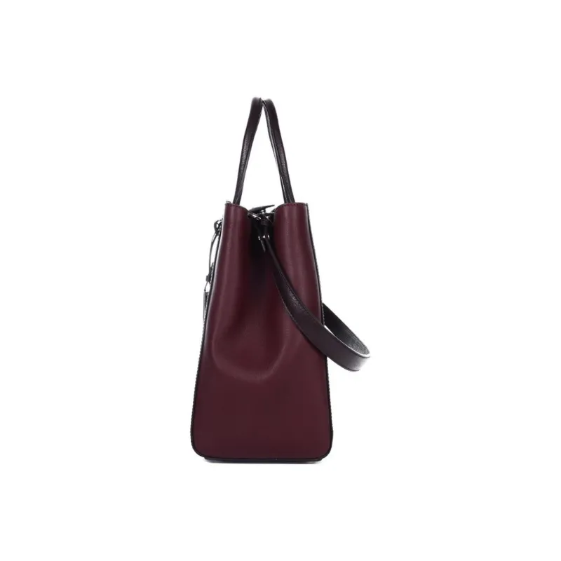FENDI Cow Leather Tote Bag Shopping Bag Shoulder Bag Crossbody Bag Handbag Regular Women's Dark Purple-2