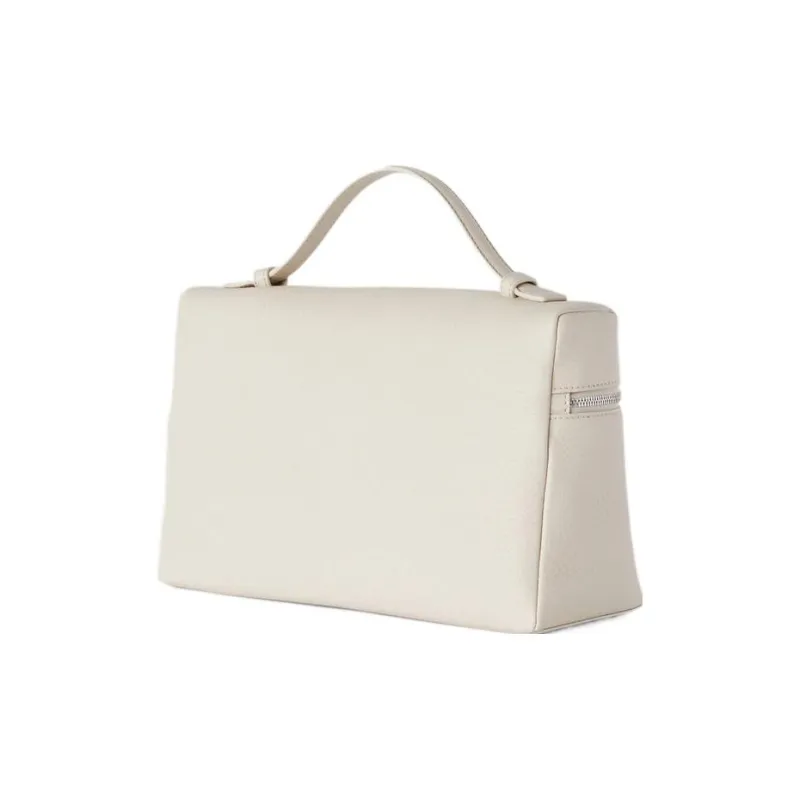 Loro Piana ExtraPocket Leather Small Square Makeup Bag Handbags Shoulder Bags Regular Women's Light Lime White-1