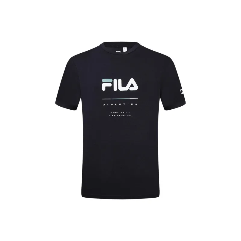 FILA T Shirts Men Navy Blue-2