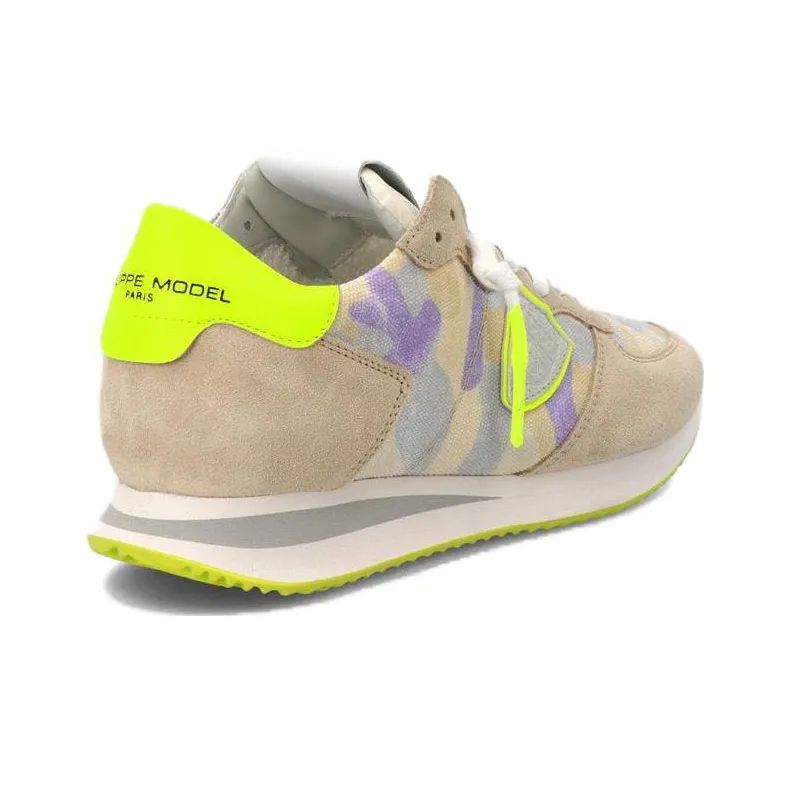 PHILIPPE MODEL Paris Logo-patch Suede Sneakers-4